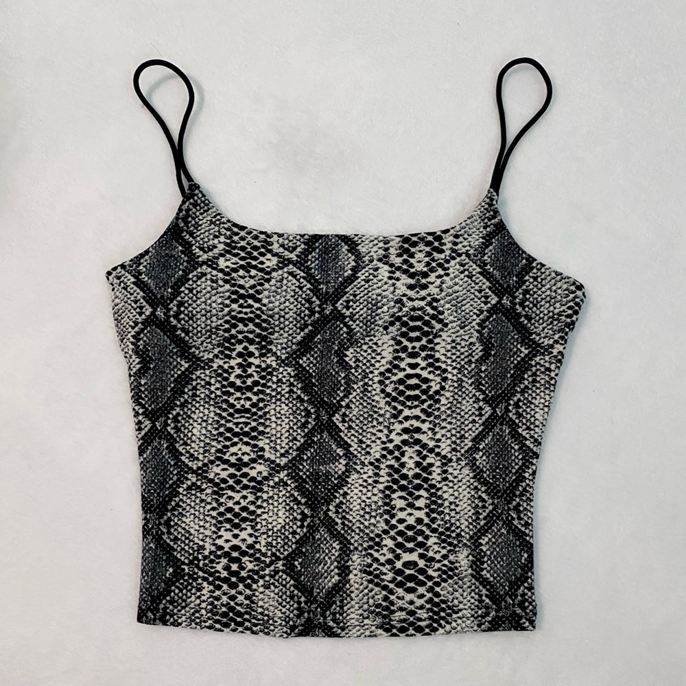 2 For $15 Shein Crop Tank NWOT XS Snake Print